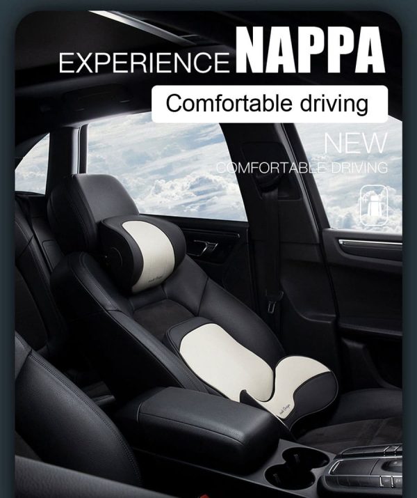 Gối đầu ô tô, tựa lưng ô tô cao cấp làm bằng da Nappa