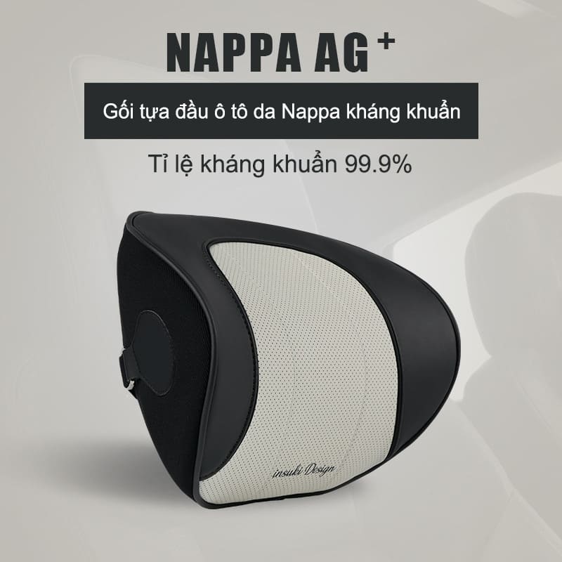 Gối đầu ô tô, tựa lưng ô tô cao cấp làm bằng da Nappa 