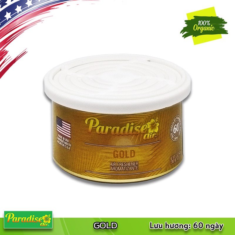 Sáp thơm ô tô Paradise Gold - USA